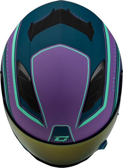 Ff 98 Aftershock Helmet Matte Purple/Blue Md