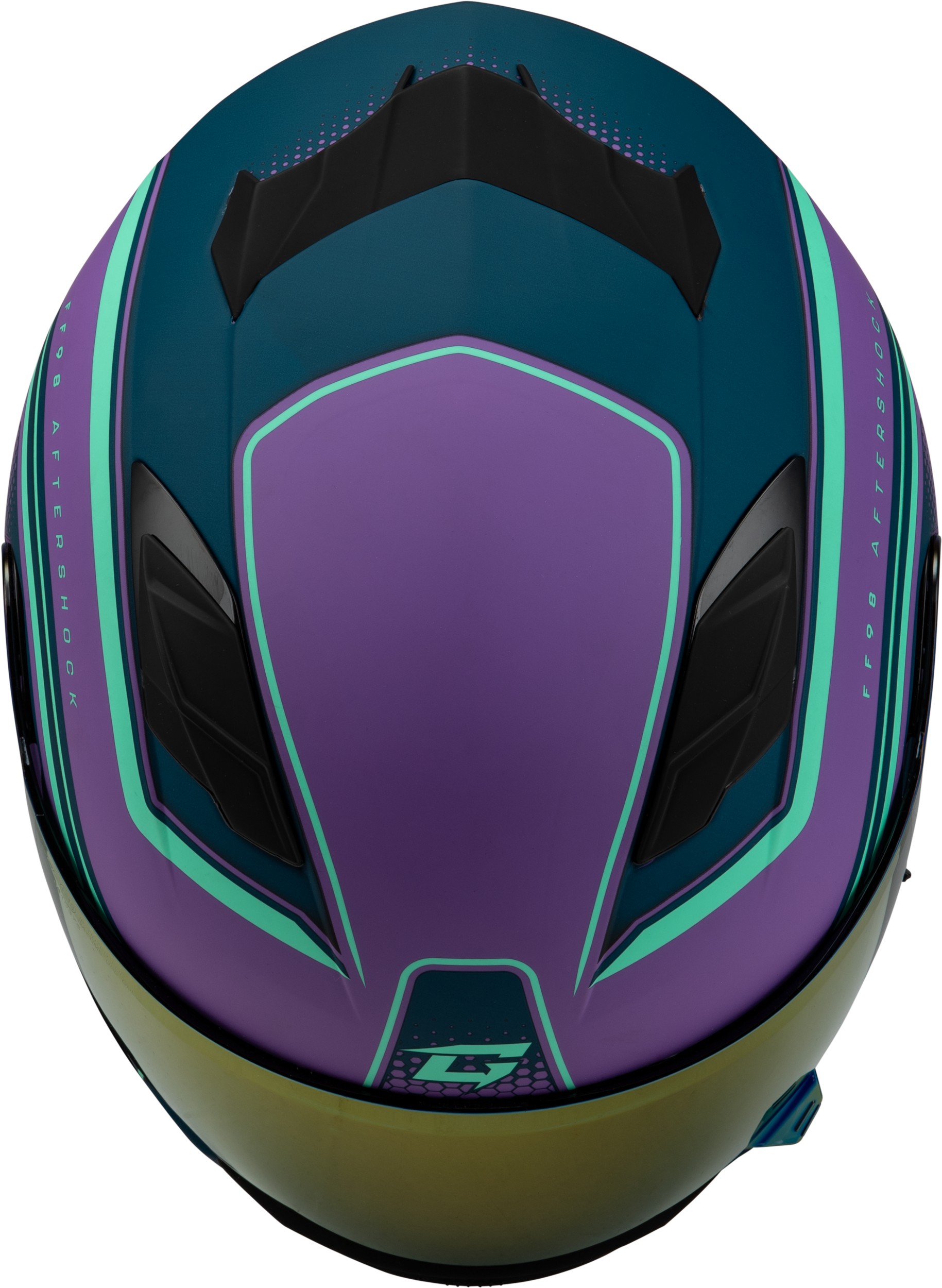 Ff 98 Aftershock Helmet Matte Purple/Blue Xs