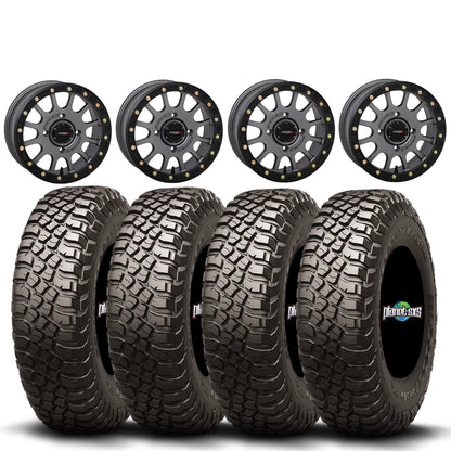 System 3 SB5 Beadlocks + BFGoodrich KM3 Tires (Mounted UTV Kit) | PlanetSXS