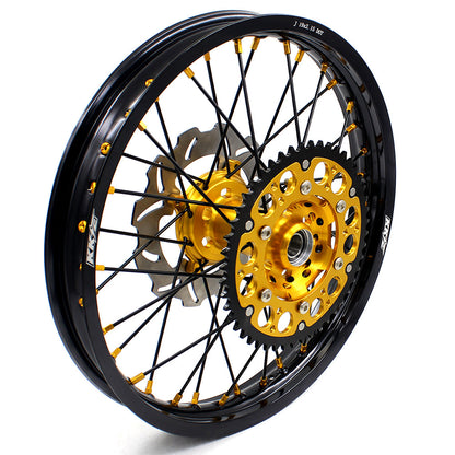 KKE 21 & 19 MX Wheels Rims for SUZUKI RMZ250 2007-2025 RMZ450 2005-2025 Black Spokes
