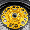 KKE 3.5 & 4.25*17inch Supermoto Rims Tires for SUZUKI RMZ250 2007-2025 RMZ450 2005-2025 Gold
