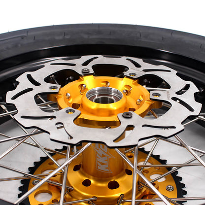 KKE 3.5/4.25*17inch Supermoto Wheels CST Tires For SUZUKI DRZ400 DRZ400E DRZ400S