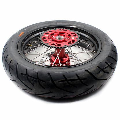 KKE 17 Inch Supermoto Wheels Tires for SUZUKI RMZ250 2007-2025 RMZ450 2005-2025