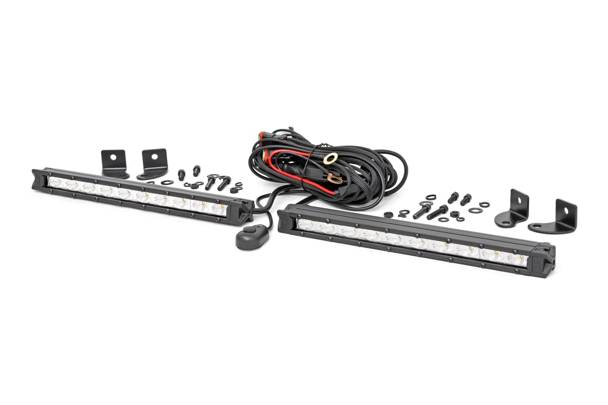 10 Inch Chrome Series LED Light Bar | Slim Line | Pair | 70410A
