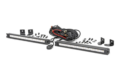 10 Inch Chrome Series LED Light Bar | Slim Line | Pair | 70410A