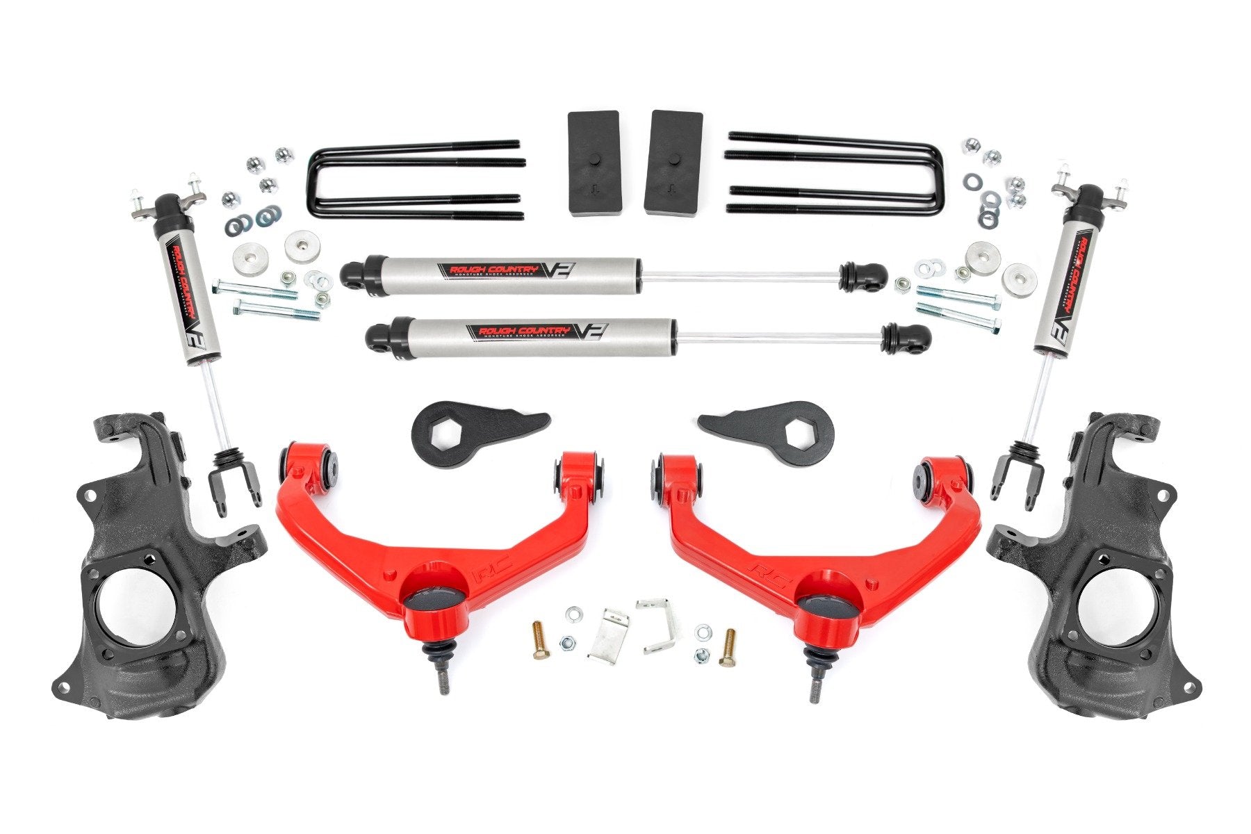 3.5 Inch Knuckle Lift Kit | V2 | Chevy/GMC 2500HD/3500HD (11-19) | 95770RED