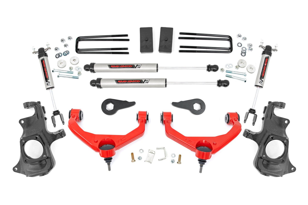 3.5 Inch Knuckle Lift Kit | V2 | w/ Overloads | Chevy/GMC 2500HD/3500HD (11-19) | 97670RED