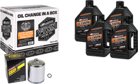V Twin Oil Change Kit Evo Mineral Chrome Filer