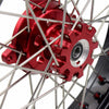 KKE 17 Inch OEM Size Supermoto Wheels for Honda XR650L 1993-2024 Red Nipple