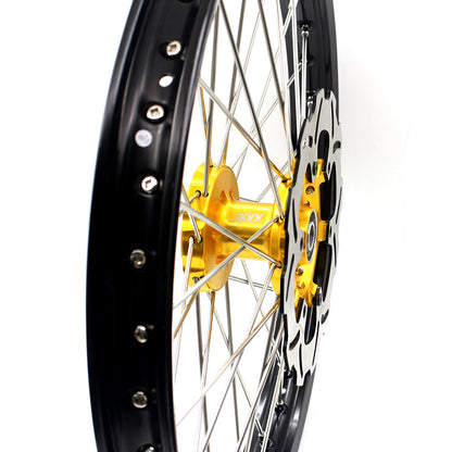 KKE 21 & 19 Wheels for Suzuki RMZ250 2007 RMZ450 2005-2025 Gold&Black