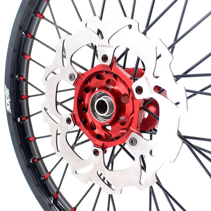 KKE 21 & 19 MX Rims for Suzuki RMZ250 2007-2025 RMZ450 2005-2025 Black Spokes