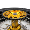 KKE 3.5 & 4.25*17inch Supermoto Rims Tires for SUZUKI RMZ250 2007-2025 RMZ450 2005-2025 Gold