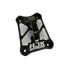 Polaris Pro R / Turbo R Billet Radius Rod Plate / Pull Plate by AJK Offroad Left Side View of Pull Plate in Black