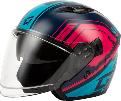 Of 87 Duke Helmet W/Led Light Blue/Red 3x