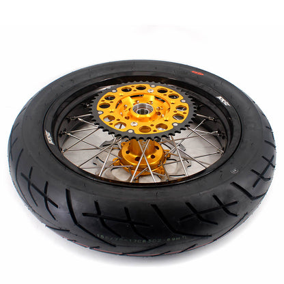 KKE 3.5/4.25*17" Supermoto Wheels For SUZUKI DRZ400SM 2005-2024 CST Tires