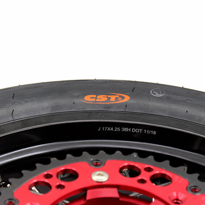KKE 17 Inch Supermoto Wheels Tires for SUZUKI RMZ250 2007-2025 RMZ450 2005-2025