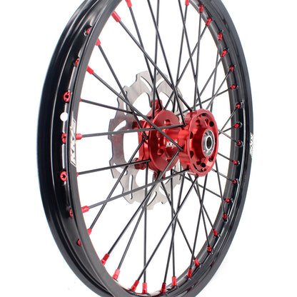 KKE 21 & 19 MX Rims for Suzuki RMZ250 2007-2025 RMZ450 2005-2025 Black Spokes