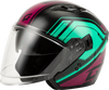Of 87 Duke Helmet Black/Aqua/Coral Xs