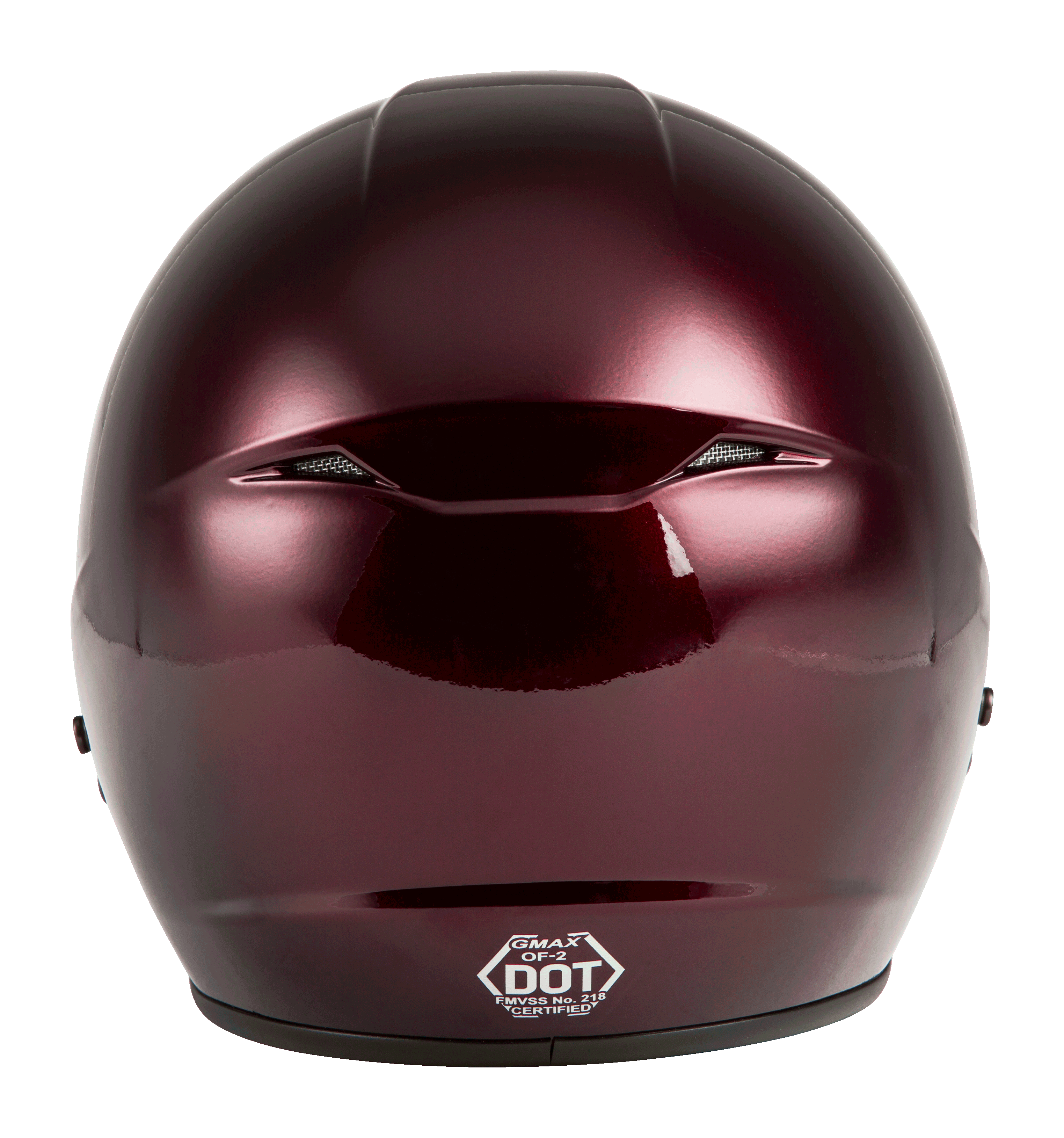 Of 2 Open Face Helmet Wine Red Sm