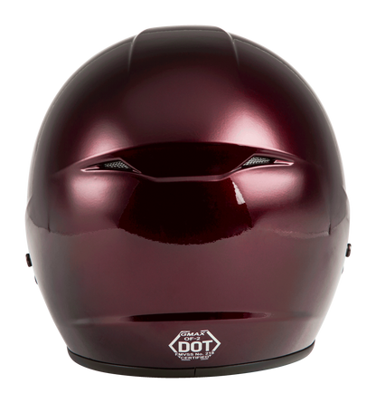 Of 2 Open Face Helmet Wine Red Xs