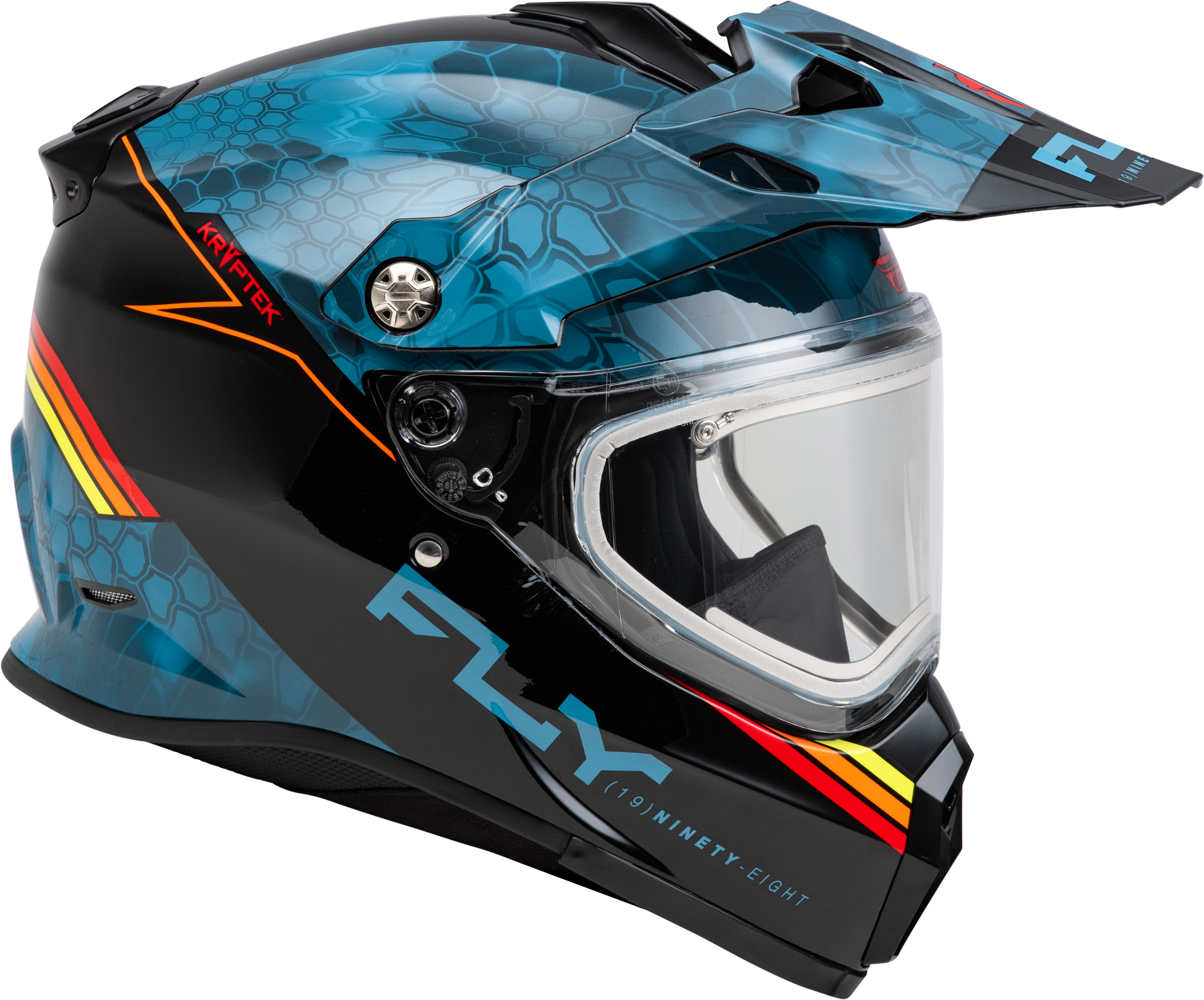 Trekker Cw Conceal Helmet Elec Shld Slate/Black/Red Xl