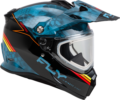 Trekker Cw Conceal Helmet Elec Shld Slate/Black/Red Xl