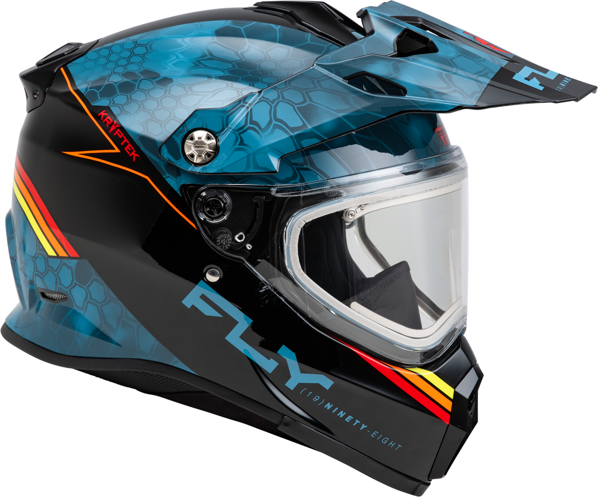 Trekker Cw Conceal Helmet Elec Shld Slate/Black/Red Sm