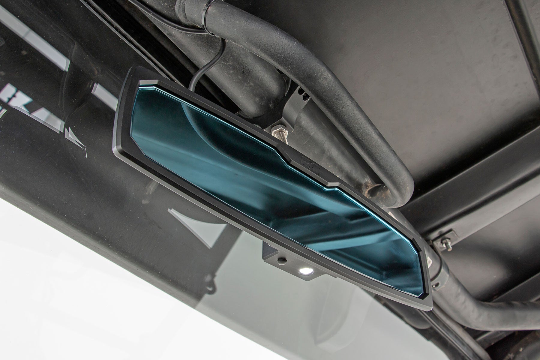 UTV Aluminum Rear View Mirror | Dome Light| 12" | 1.75-2" Mount | 99007A
