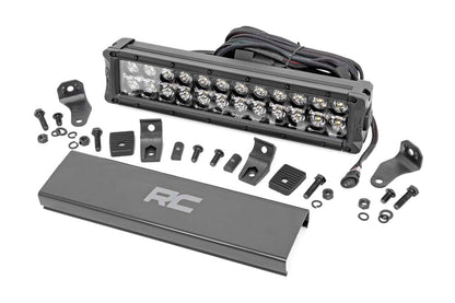 12 Inch Black Series LED Light Bar | Dual Row | White DRL | 70912BD