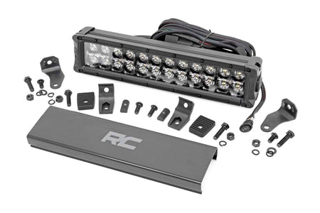 12 Inch Black Series LED Light Bar | Dual Row | White DRL | 70912BD
