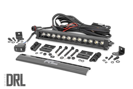 12 Inch Black Series LED Light Bar | Single Row | Cool White DRL | 70712BLDRL