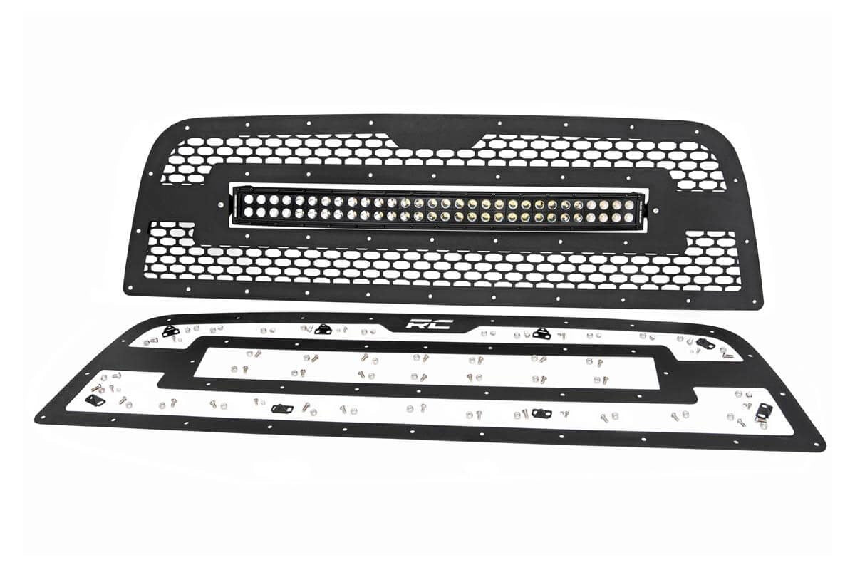 Mesh Grille | 30" Dual Row LED | Black | Ram 2500/3500 2WD/4WD (2013-2018) | 70152
