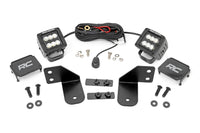 LED Light | RR Cage Mount | 2" Black Flood Pair | Polaris Ranger 1000/Ranger XP 900/1000 | 93145