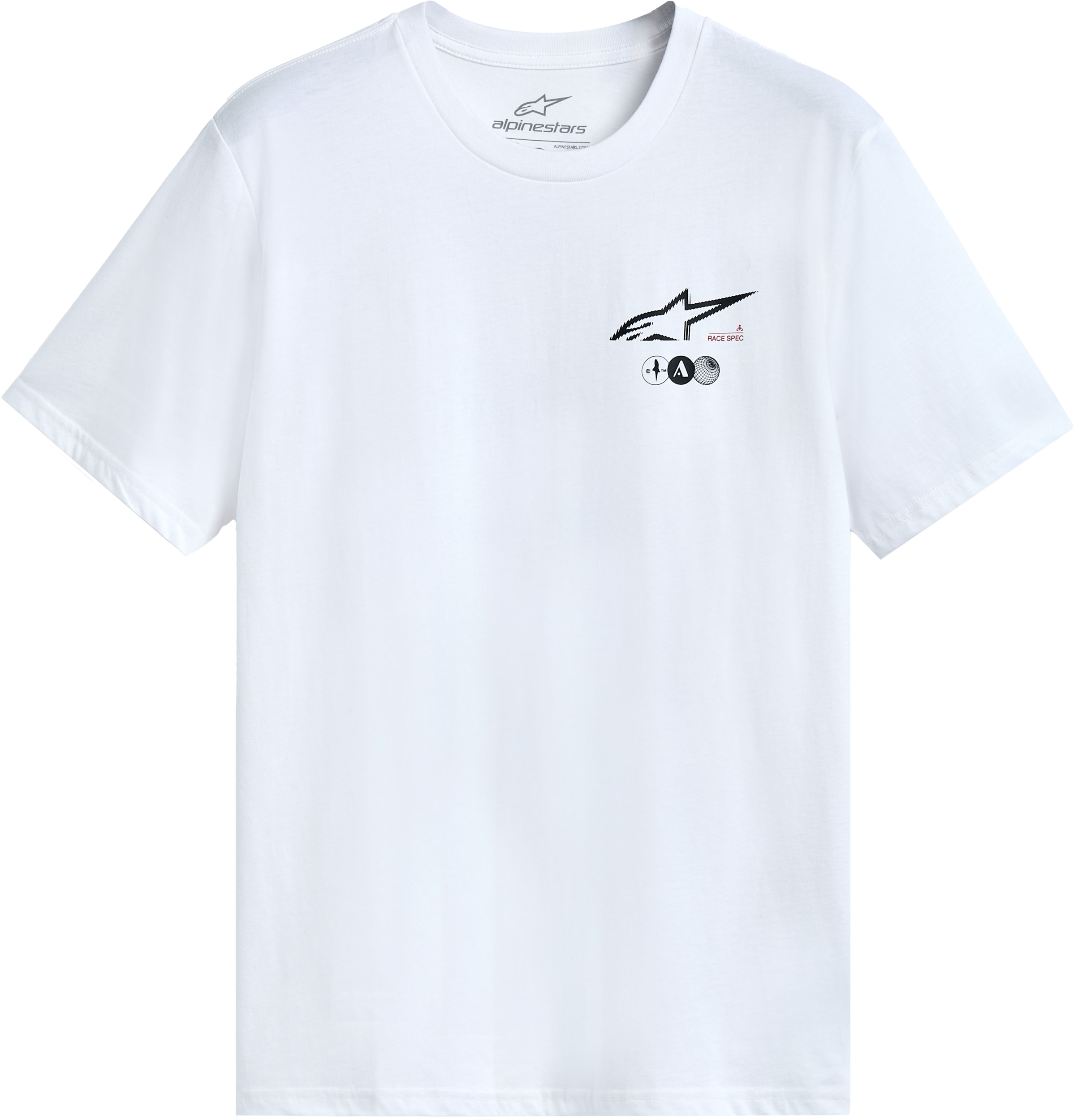 Asym Ss Csf Tee White Md