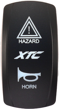 XTC Power Products SW00-00132037 Dash Switch Rocker Face for Hazard/Horn