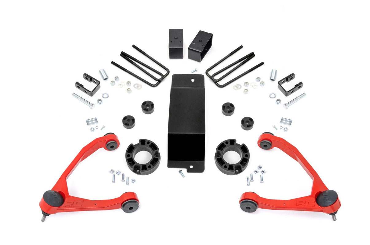 3.5 Inch Lift Kit | Mag-ride | Alu/Cast Steel | GMC Sierra 1500 Denali (14-16) | 18901RED