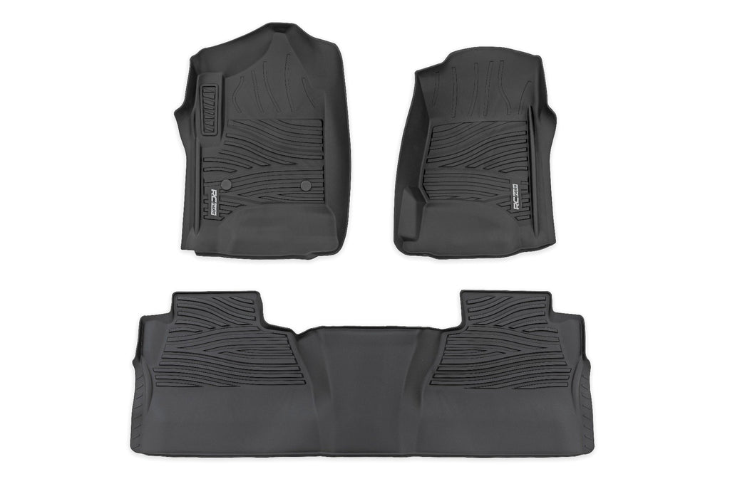 Flex-Fit Floor Mats | FR & RR | FR Bucket | Crew | Chevy/GMC 1500/2500HD/3500HD 2WD/4WD | FF-21413