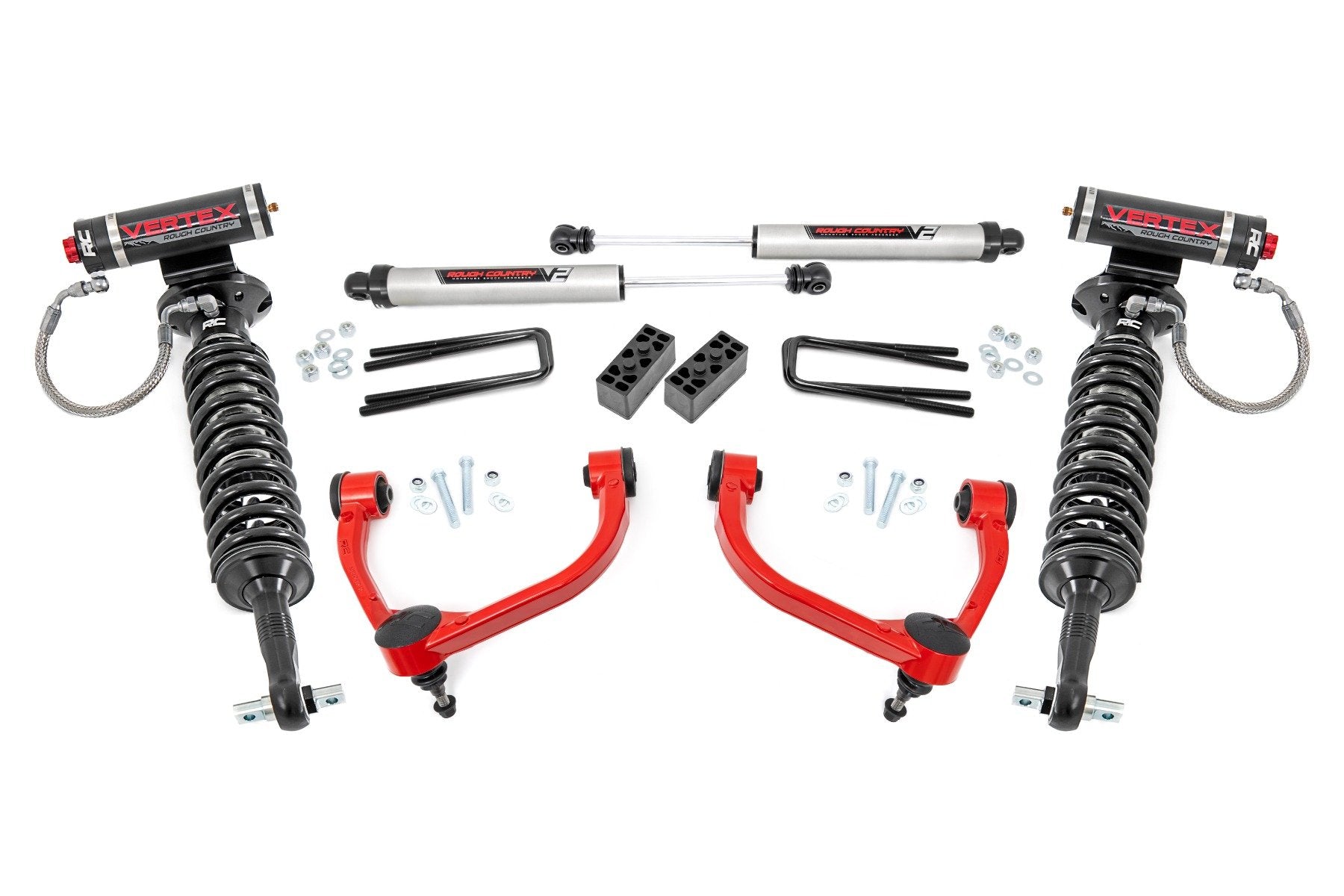 3 Inch Lift Kit | UCAs | Vertex/V2 | Ford F-150 4WD (2014-2020) | 54557RED
