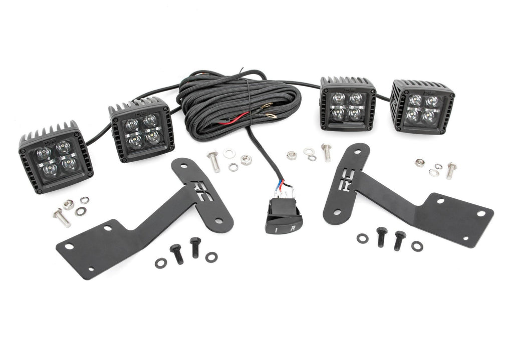 LED Light Kit | Ditch Mount | Dual 2" Black Pairs | White DRL | Toyota Tundra (14-21) | 70837