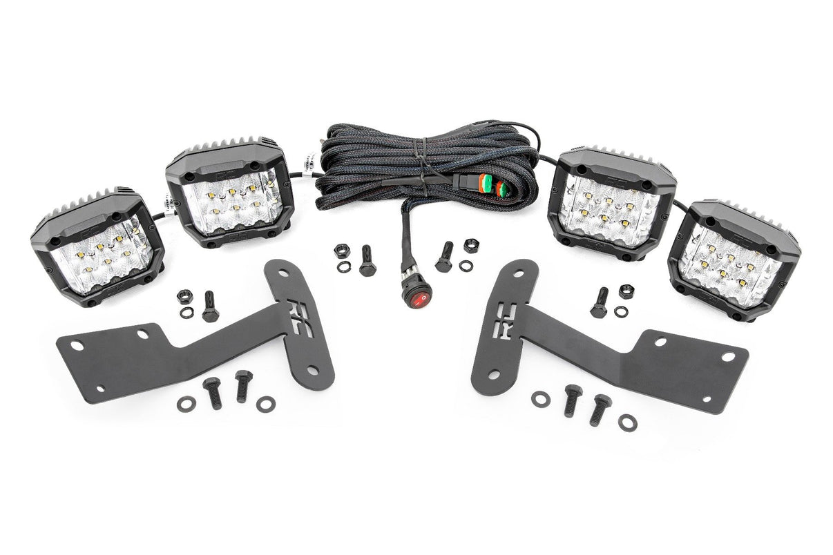 LED Light Kit | Ditch Mount | 3" OSRAM | Wide | Toyota Tundra 2WD/4WD (14-21) | 70839