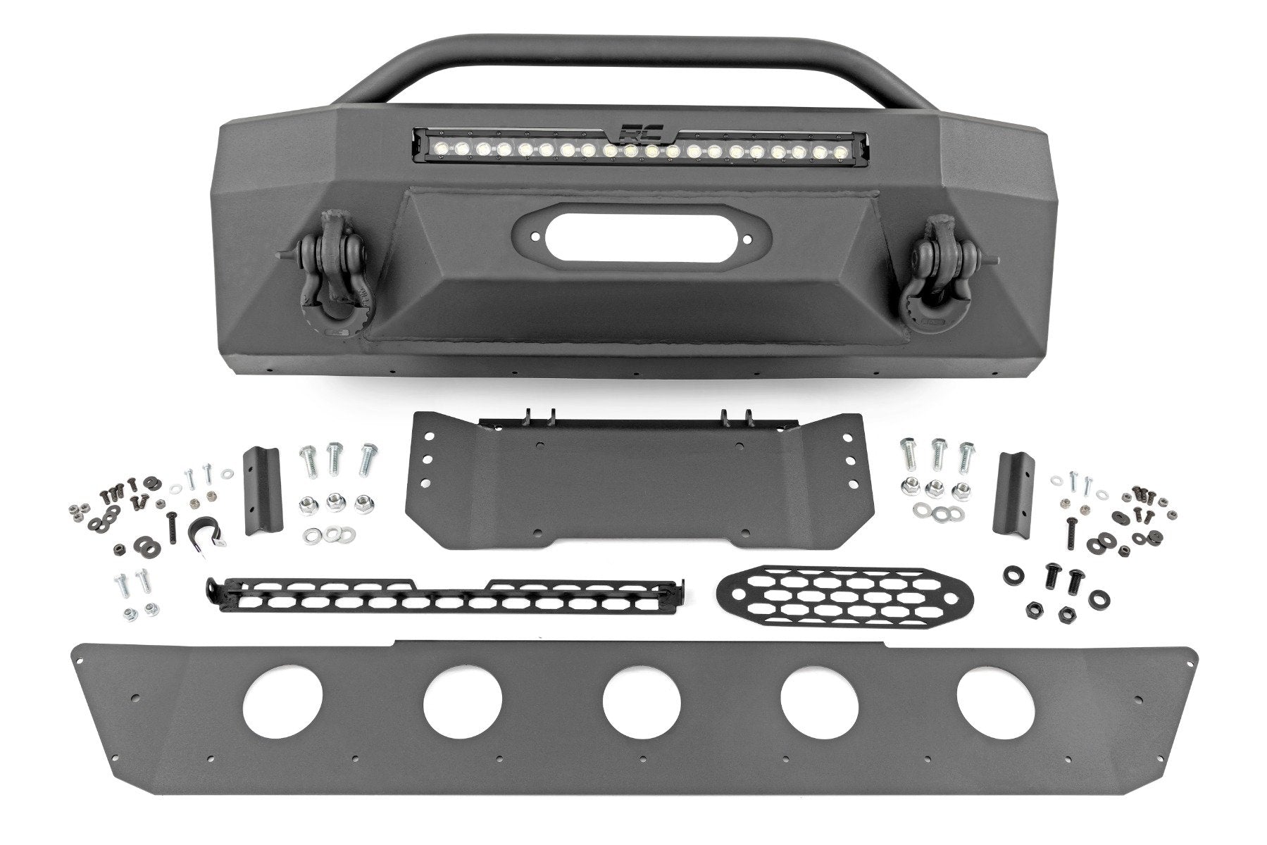 Front Bumper | Hybrid | 20" Blk LED | Amber | Toyota 4Runner 2WD/4WD (14-24) | 10746