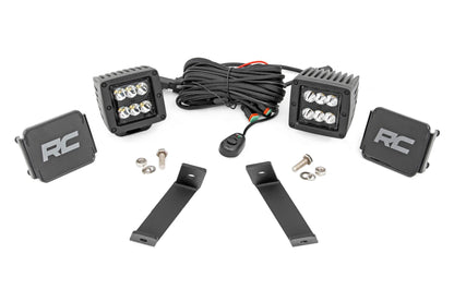 LED Light Kit | Ditch Mount | 2" Black Pair | Spot | Jeep Cherokee KL (14-21) | 70078