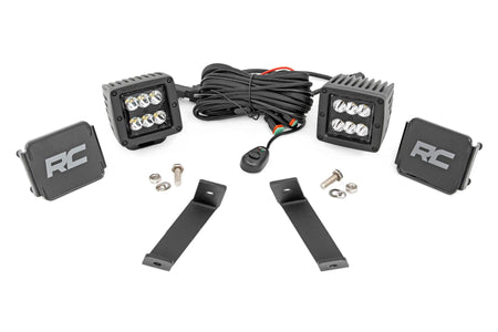 LED Light Kit | Ditch Mount | 2" Black Pair | Spot | Jeep Cherokee KL (14-21) | 70078