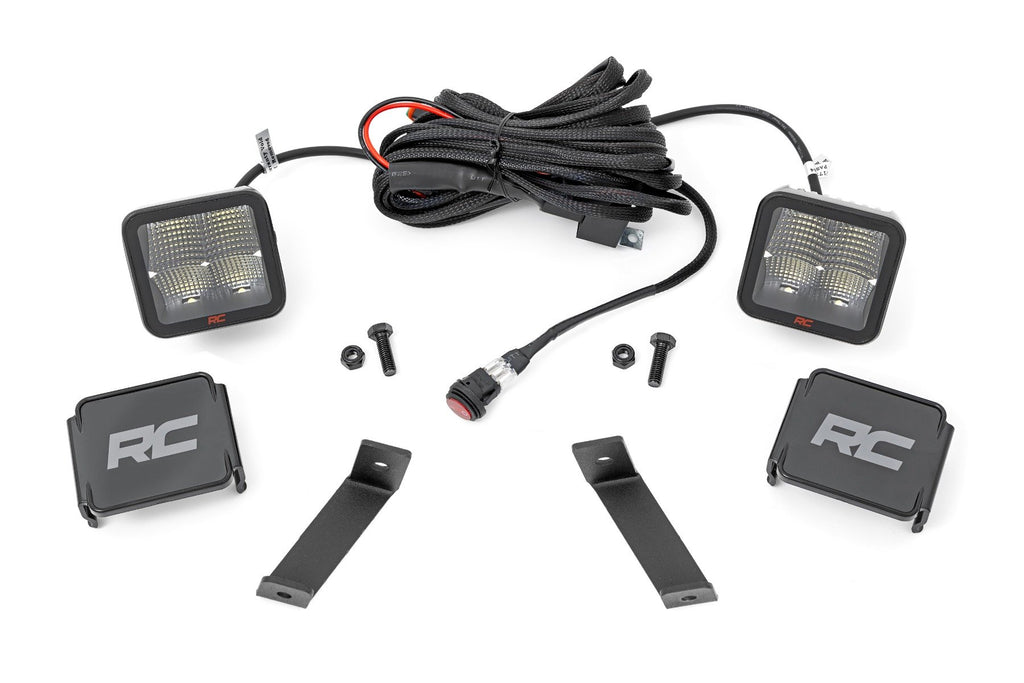 LED Light Kit | Ditch Mount | 2" Spectrum Pair | Spot | Jeep Cherokee KL (14-21) | 70084