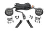 LED Light Kit | Ditch Mount | Black Series Round | 3.5 Inch | Amber DRL | Jeep Cherokee KL (14-21) | 70083