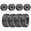 Raceline Ryno Beadlock Wheels + Maxxis Roxxzilla Tires (Mounted Kit)