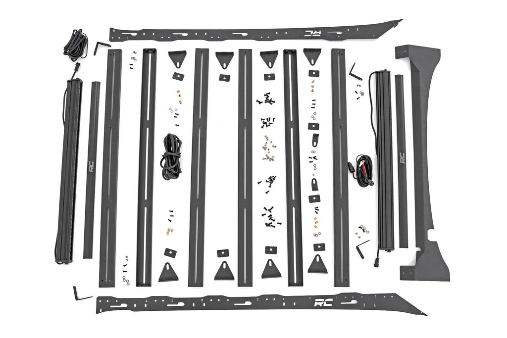 Roof Rack | FR & RR 40 Inch Single Row BLK LEDs | Ford F-150 2WD/4WD (15-18) | 51022