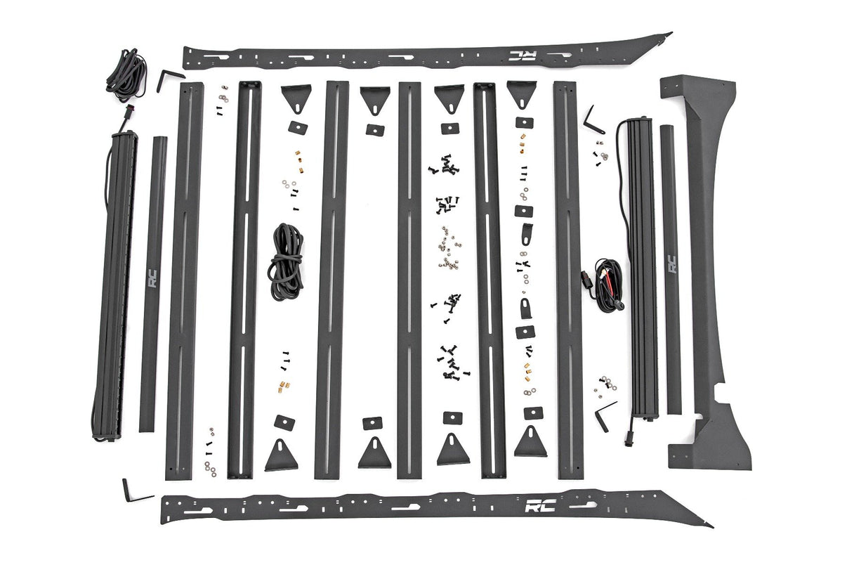 Roof Rack | FR & RR 40 Inch Single Row BLK LEDs | Ford F-150 2WD/4WD (15-18) | 51022