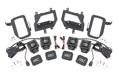 LED Light Kit | Fog Mount | Dual 2" Black Pairs | SAE | Ford F-150 (15-17) | 70831
