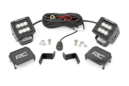 LED Light Kit | Ditch Mount | 2" Black Pair | Flood | Ford F-150 (15-25)/F-150 Lightning (22-25)  | 71029